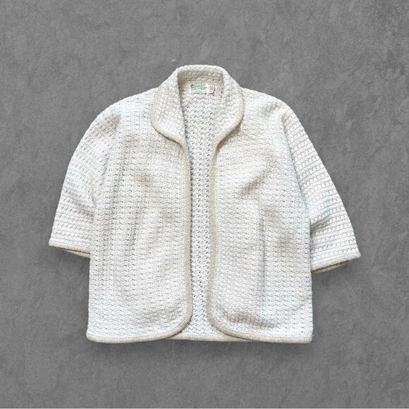 Rosa Lee Sweaters - Vtg 60s 70s Rosa Lee California Knit Sparkle Cardigan, Open Front, Sweater, M